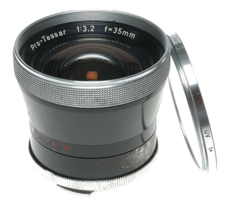 Zeiss Pro-Tessar 35mm f/3.2 Camera Lens, Made in Germany