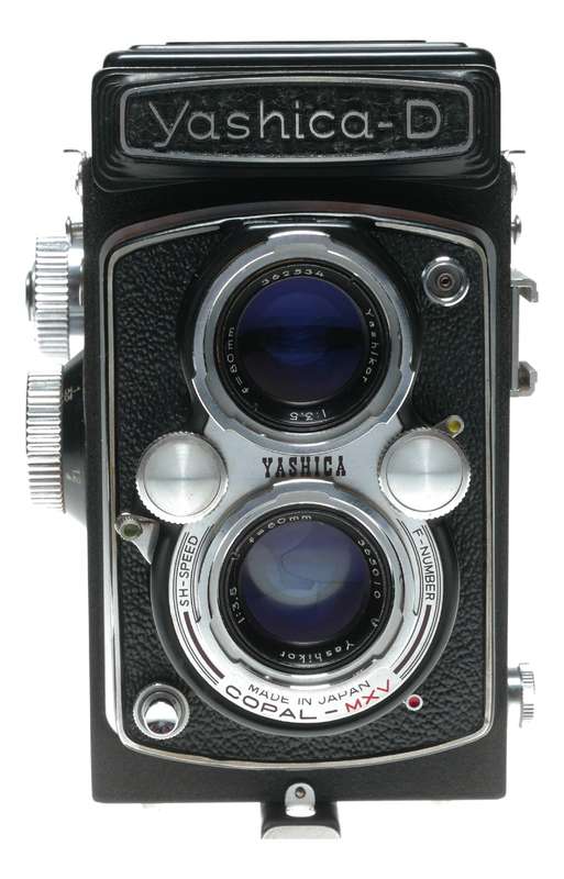 Yashica-D 120 Film Camera with Yashicor 80mm f/3.5 Lens