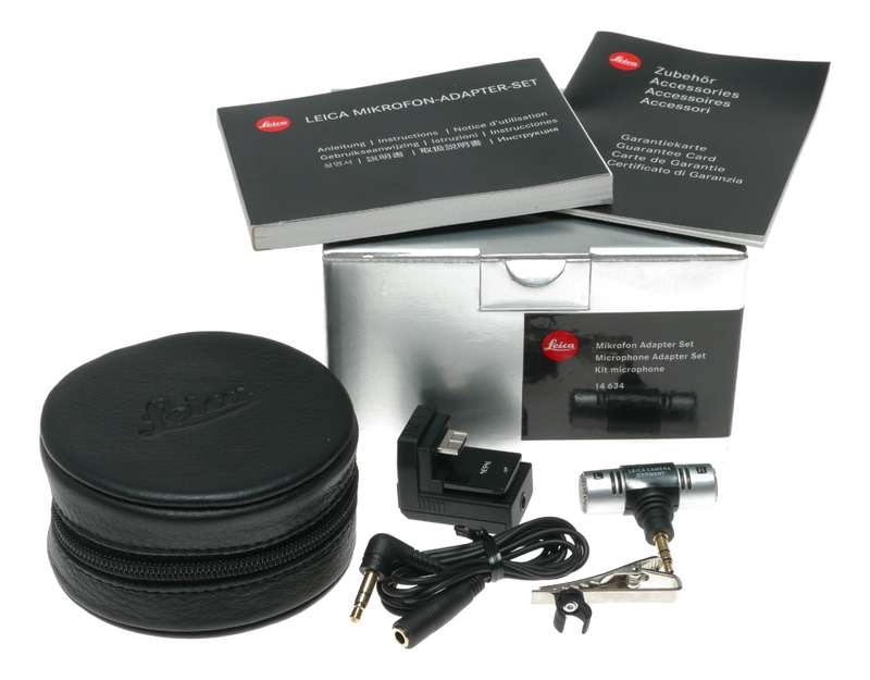 Leica Microphone Adapter Set for Cameras 14634 Accessory Kit