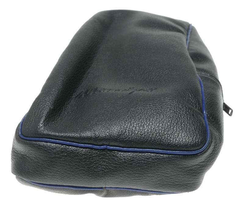 Mamiya Camera Case Black Leather with Blue Trim