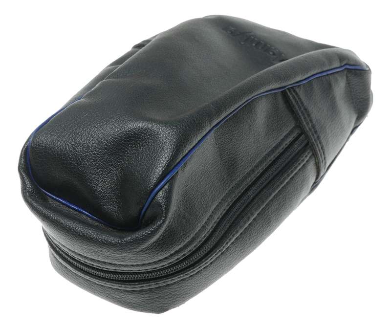 Mamiya Camera Case Black Leather with Blue Trim