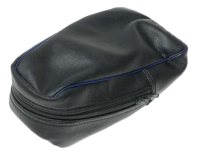 Mamiya Camera Case Black Leather with Blue Trim