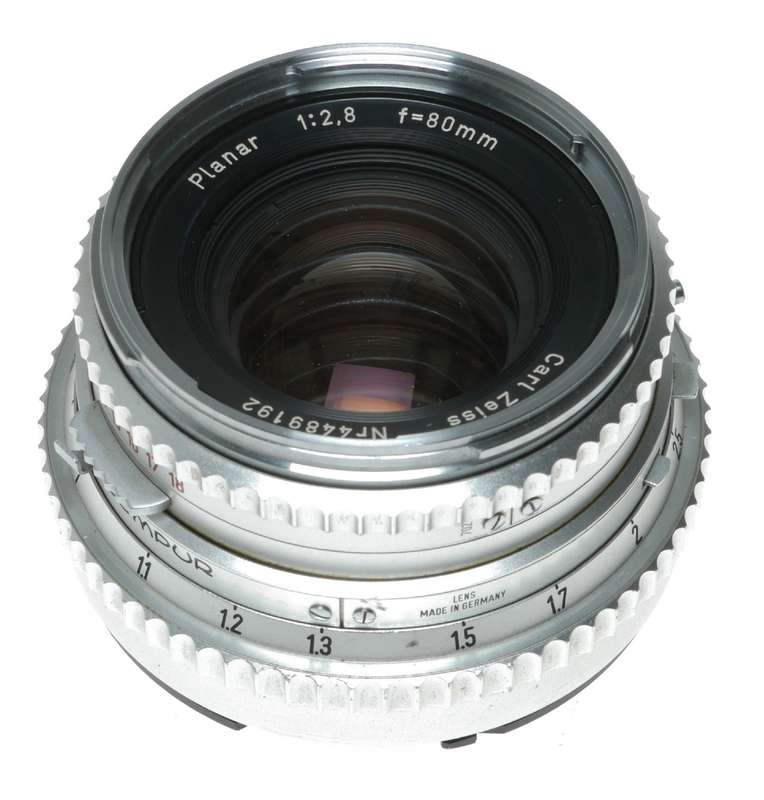 Carl Zeiss Planar 80mm f/2.8 Camera Lens with Compur Shutter