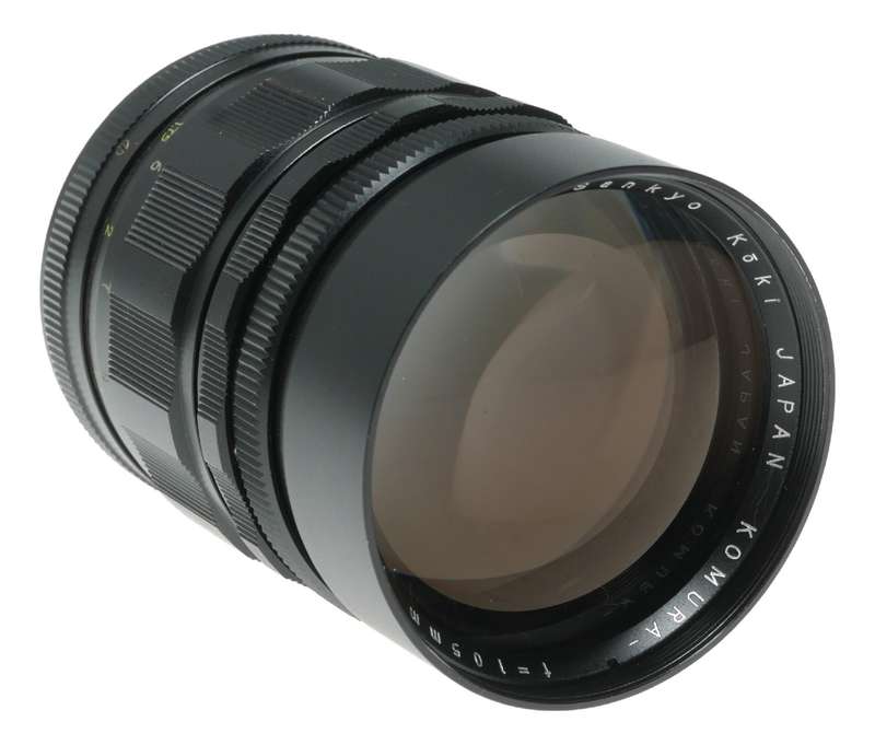 Sankyo Koki Komura 105mm f/2 Camera Lens from Japan