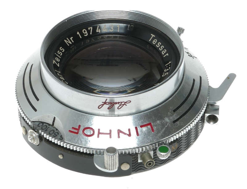 Carl Zeiss Tessar 105mm f/3.5 Camera Lens Linhof Compur