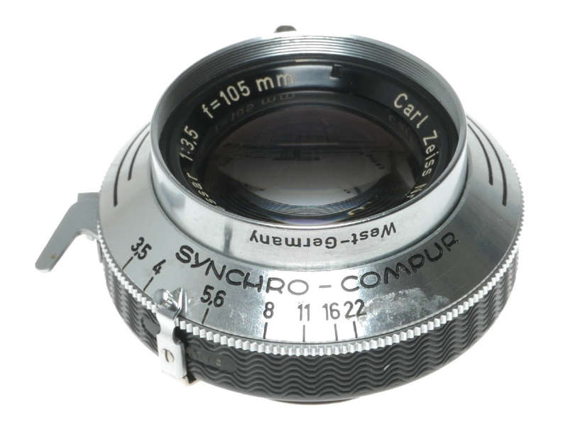 Carl Zeiss Tessar 105mm f/3.5 Camera Lens Linhof Compur