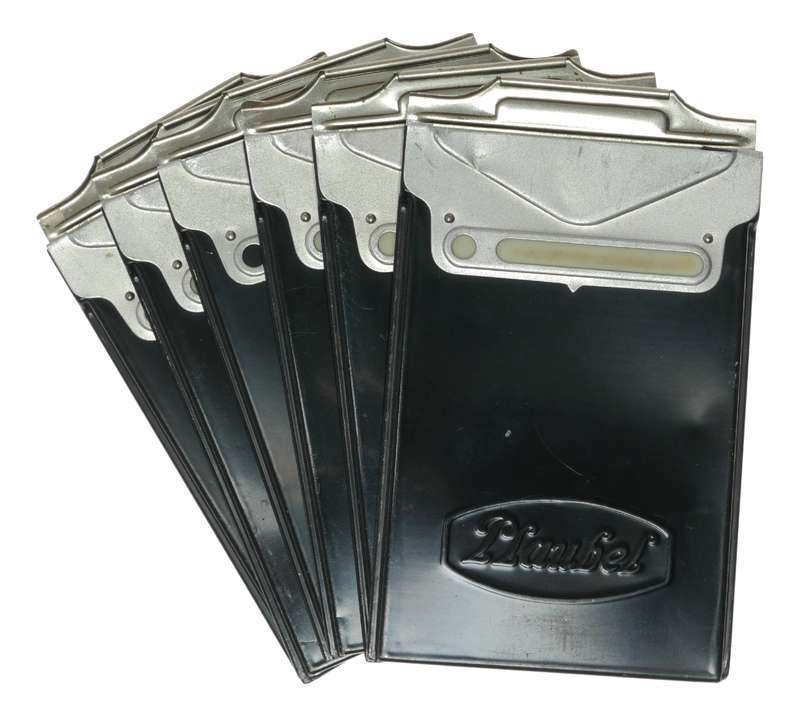 Set of 6 Plaubel 6x6cm Film Holders