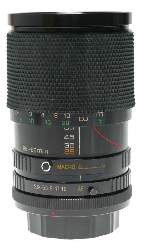 Soligor 28-80mm f/3.5-4.5 Macro Zoom Lens for Canon FD Mount