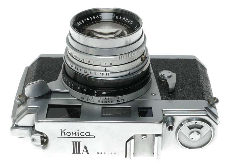 Konica III A Rangefinder Camera with Hexanon 50mm f/1.8 Lens