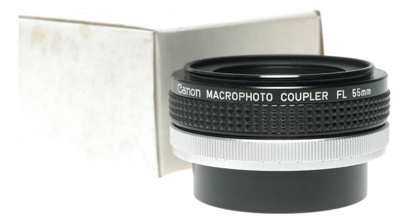 Canon FL 55mm Macro Coupler with Hood Camera Accessory