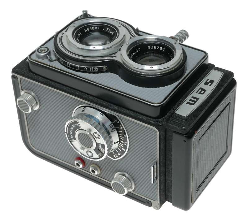 Berthiot Flor 75mm f/3.5 Lens for SEM TLR Camera