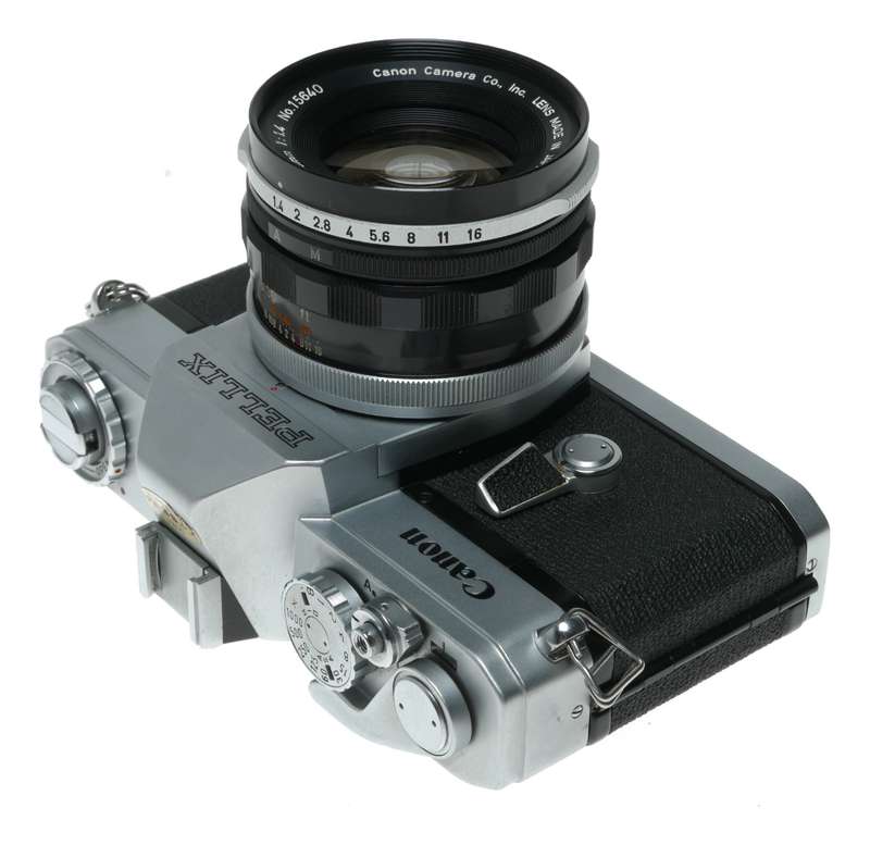 Canon Pellix SLR Camera with Canon FL 50mm f/1.4 Lens