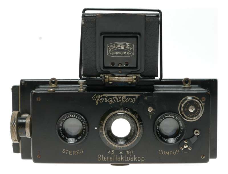 Voigtländer Stereo Camera Heliar 1:4.5 40mm Lens Compur
