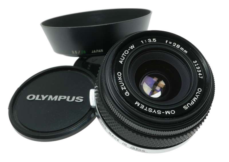 Olympus OM - System G.Zuiko Auto - W 28mm f/3.5 Lens Made
