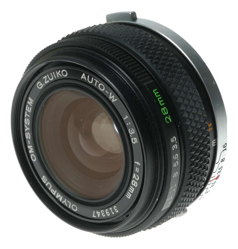 Olympus OM - System G.Zuiko Auto - W 28mm f/3.5 Lens Made