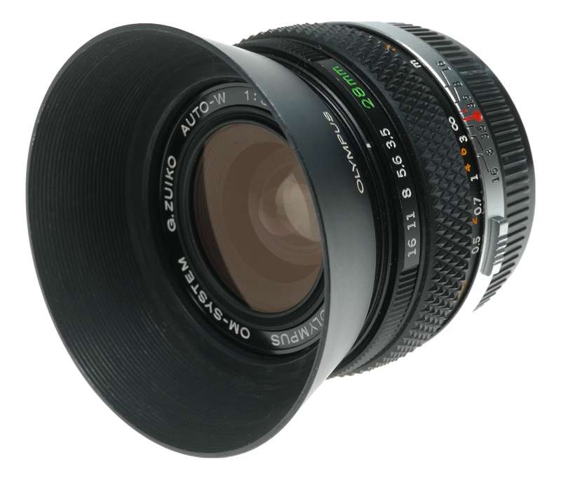 Olympus OM - System G.Zuiko Auto - W 28mm f/3.5 Lens Made