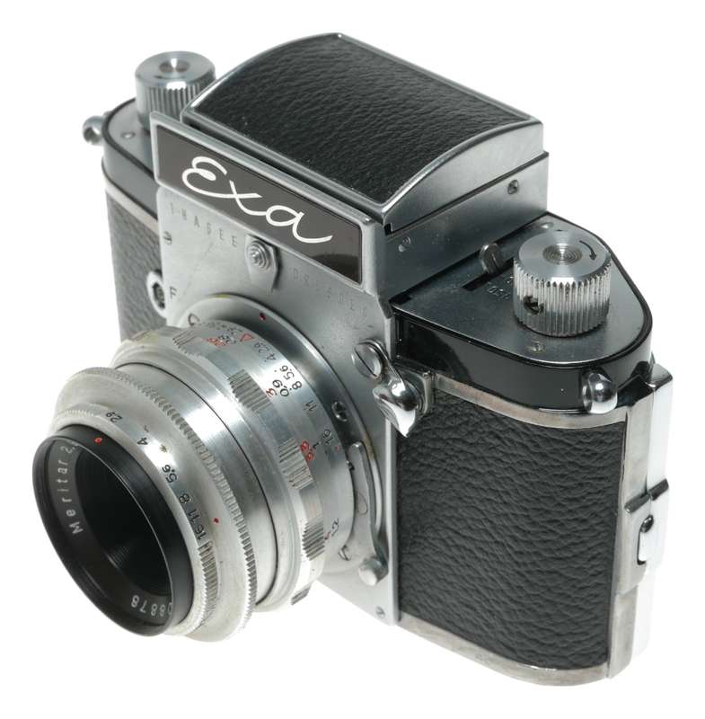 Ihagee Dresden Exa 35mm Film Camera with Meritar 2.9/50 Lens