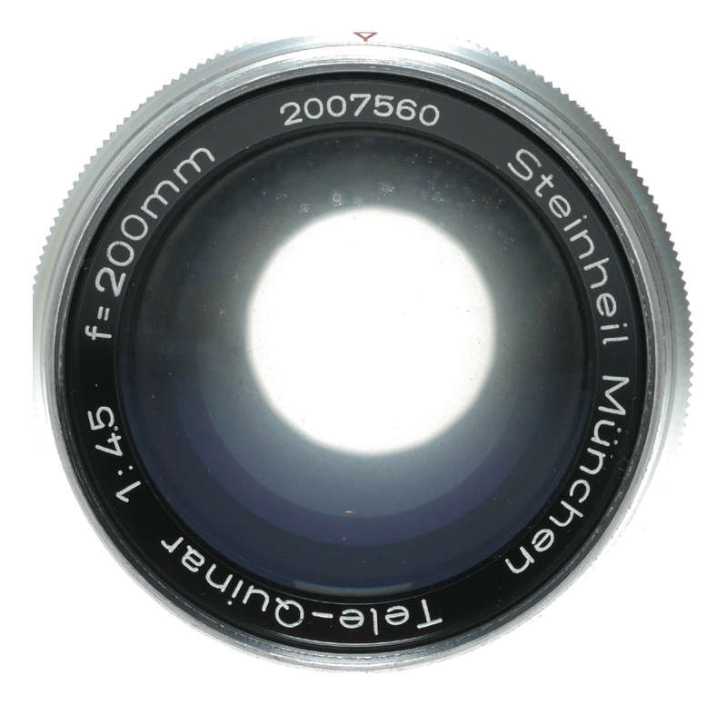 Steinheil Tele - Quinar 200mm f/4.5 Telephoto Lens from
