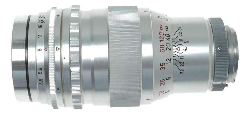 Steinheil Tele - Quinar 200mm f/4.5 Telephoto Lens from