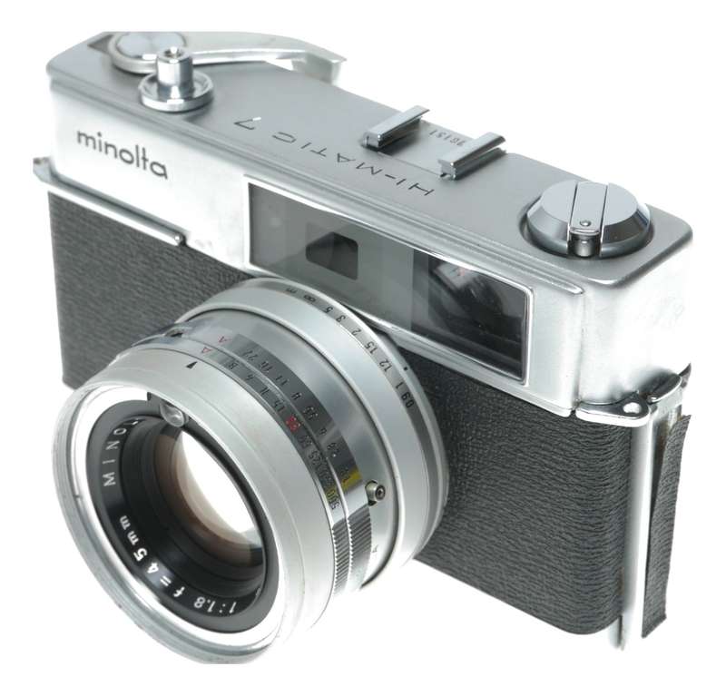 Minolta Hi - Matic 7 Rangefinder Camera Minolta Rokkor 45mm