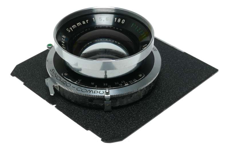 Schneider Symmar 180mm f/5.6 Large Format Lens Synchro -