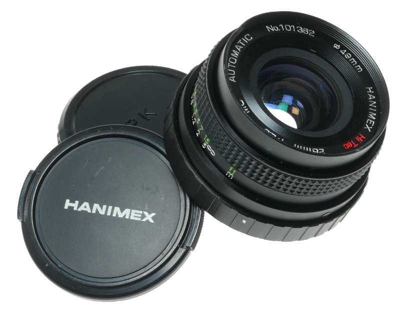 Hanimex Hi Tec 28mm f/2.8 Wide Angle Lens, Multi - Coated,