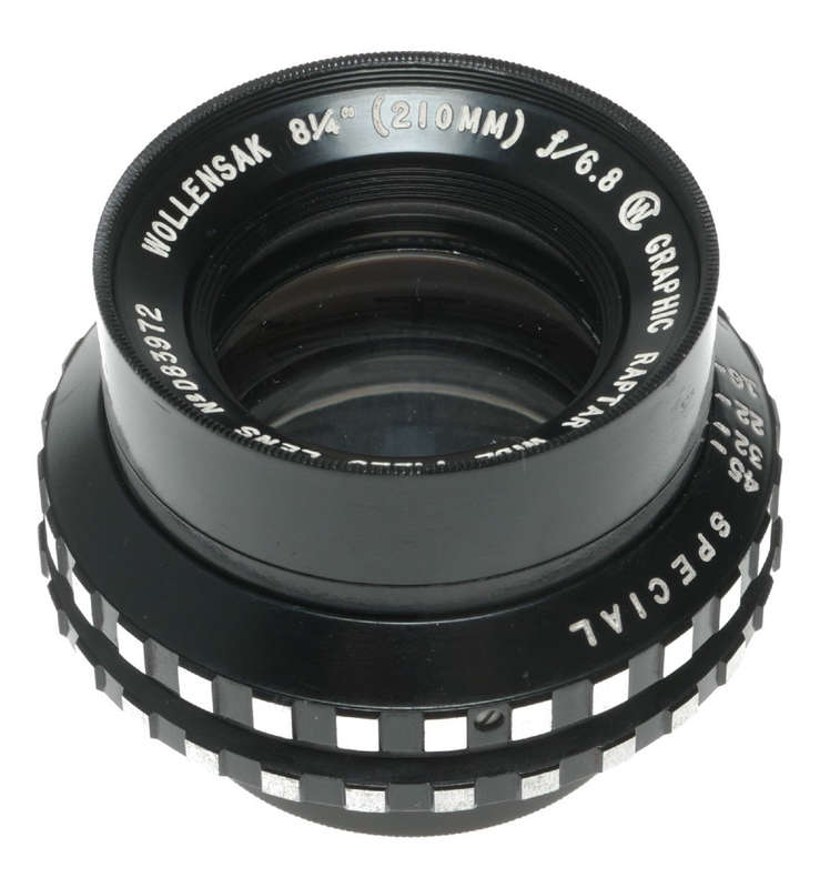 Wollensak 8.25 inch f/6.8 Graphic Raptar Wide Field Lens