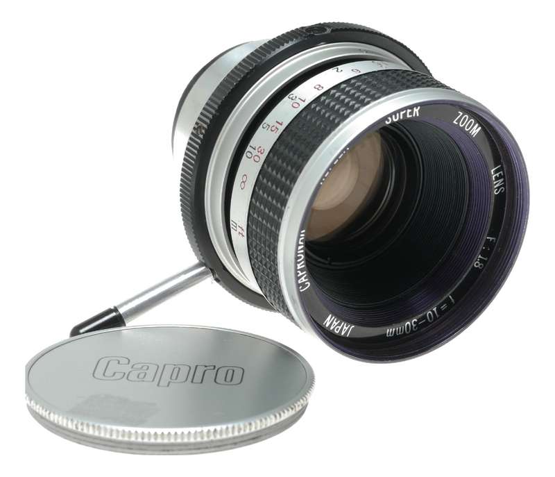 Capronar Reflex Super Zoom Lens f/1.8 10 - 30mm Japanese