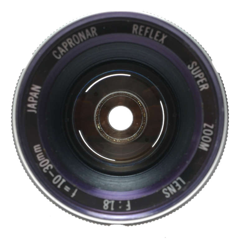 Capronar Reflex Super Zoom Lens f/1.8 10 - 30mm Japanese