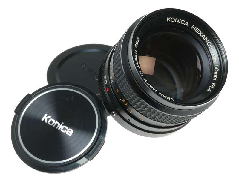 Konica Hexanon AR 50mm f/1.4 Camera Lens Made in Japan
