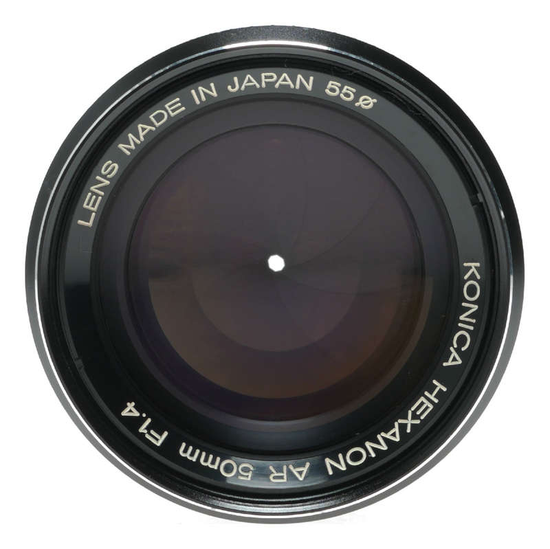 Konica Hexanon AR 50mm f/1.4 Camera Lens Made in Japan