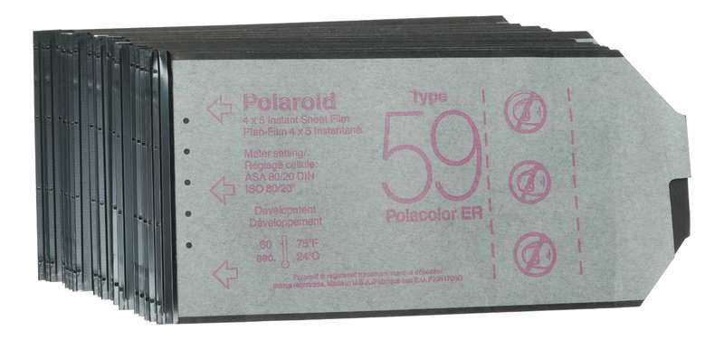 Polaroid 4x5 Polacolor ER Instant Sheet Film Used