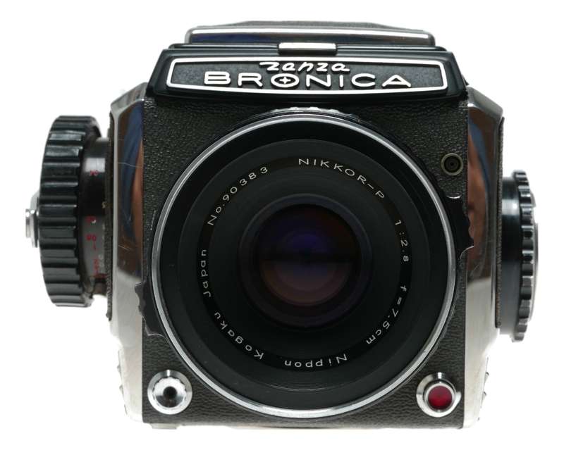 Zenza Bronica SQ with Nikkor-P 75mm f/2.8 Lens Film Camera
