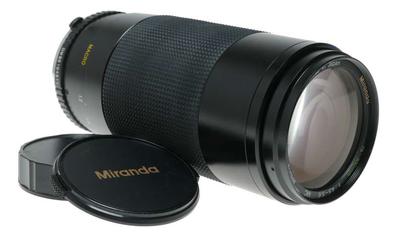 Miranda MACRO MC 75-300mm f/4.5-5.6 Zoom Lens Made in Japan