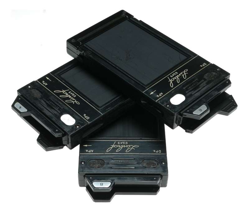 Linhof 6x9 Medium Format Film Camera Plate Holders Set of 3