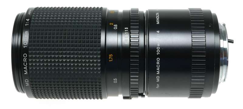 Minolta MD 100mm f/4 Macro Lens Japanese Manual Focus Prime