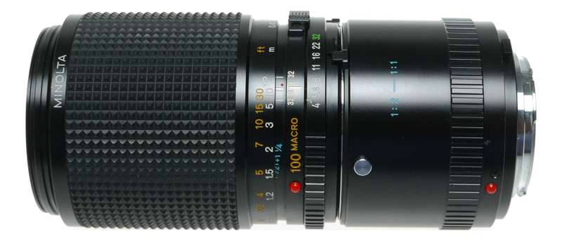 Minolta MD 100mm f/4 Macro Lens Japanese Manual Focus Prime