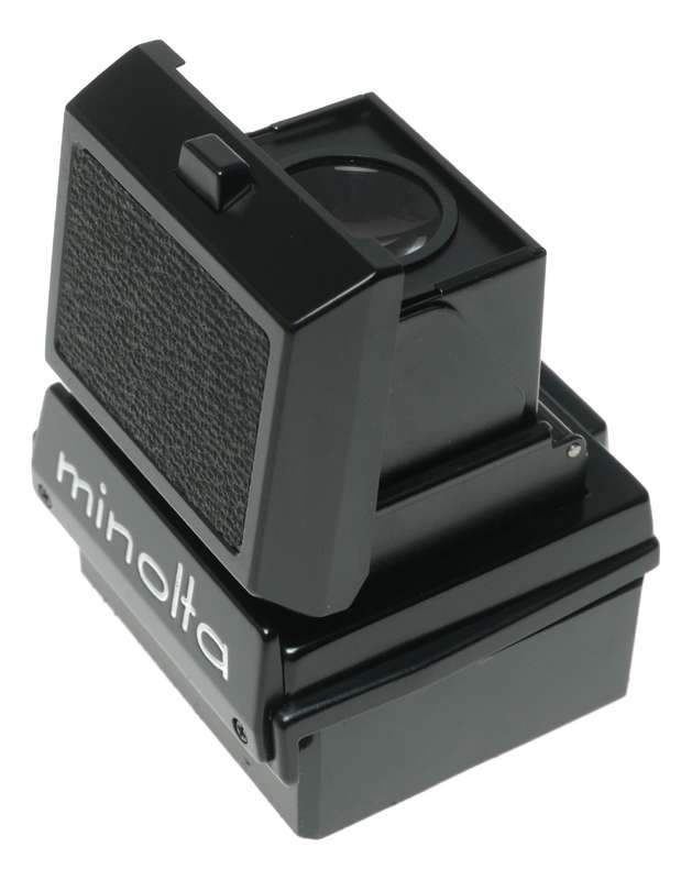 Minolta SLR black paint flip up viewfinder 35mm Film Camera