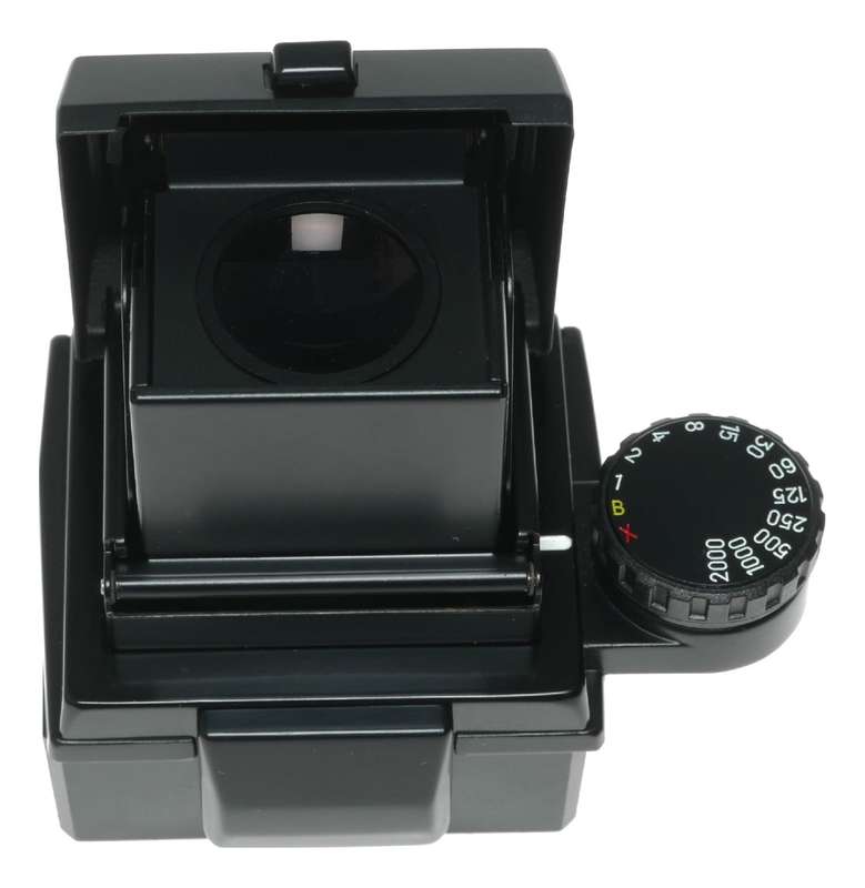 Minolta SLR black paint flip up viewfinder 35mm Film Camera