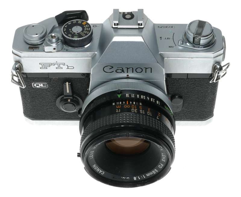 Canon FTb QL SLR Film Camera with Canon FD 50mm f/1.8 Lens