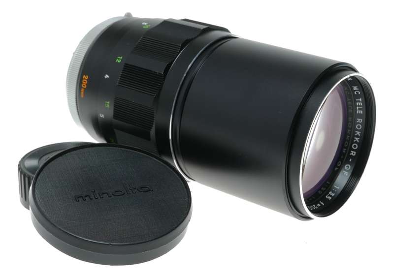 Minolta MC Tele Rokkor - QF 200mm f/3.5 Camera Lens Made