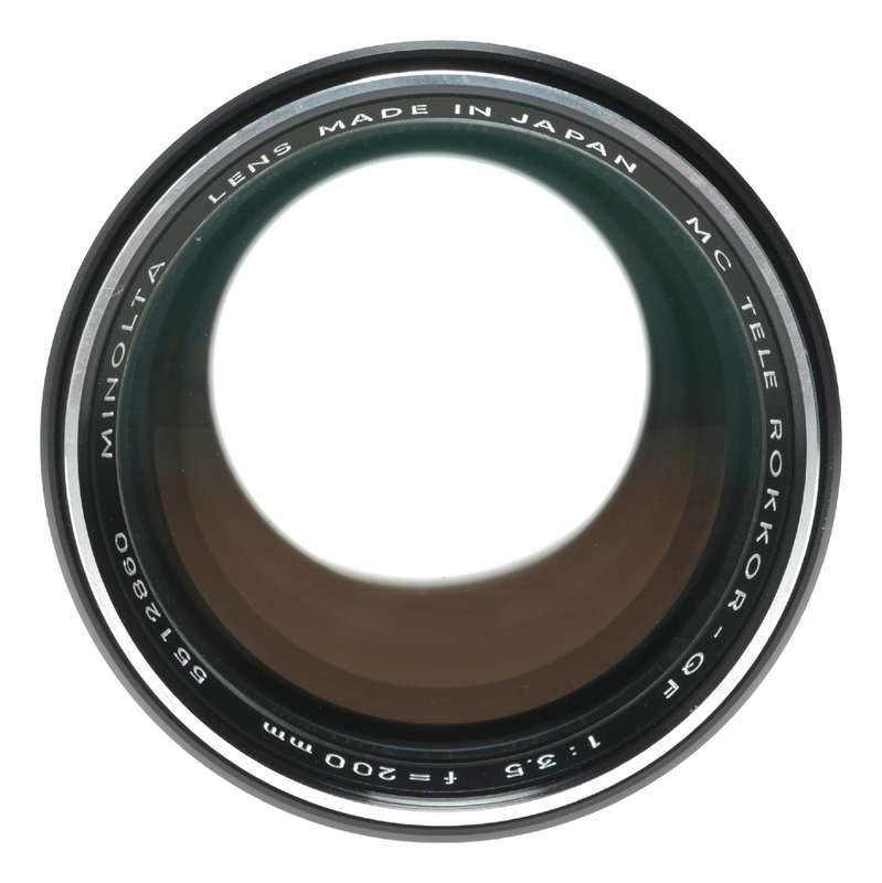 Minolta MC Tele Rokkor - QF 200mm f/3.5 Camera Lens Made