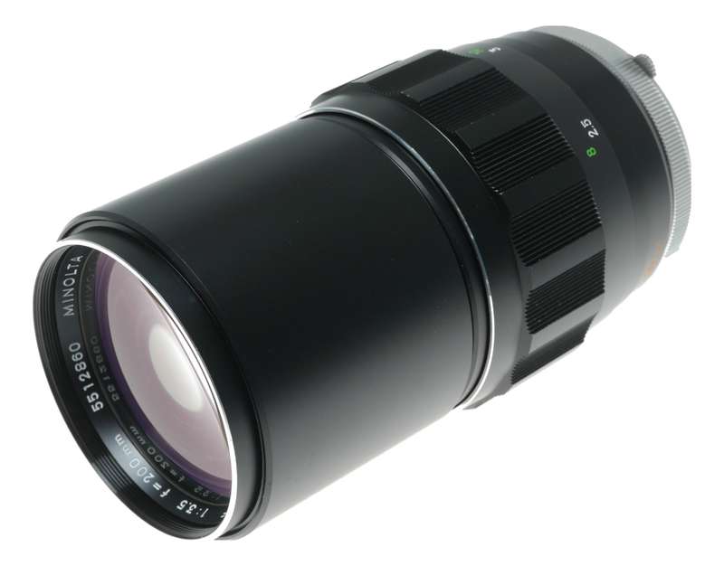 Minolta MC Tele Rokkor - QF 200mm f/3.5 Camera Lens Made