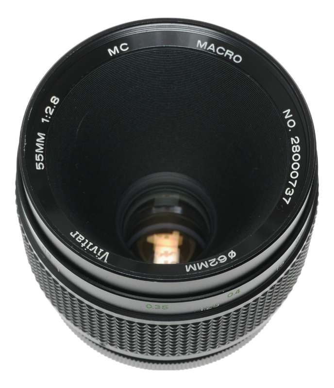 Vivitar 55mm f/2.8 MC Macro Lens with 62mm Filter Thread