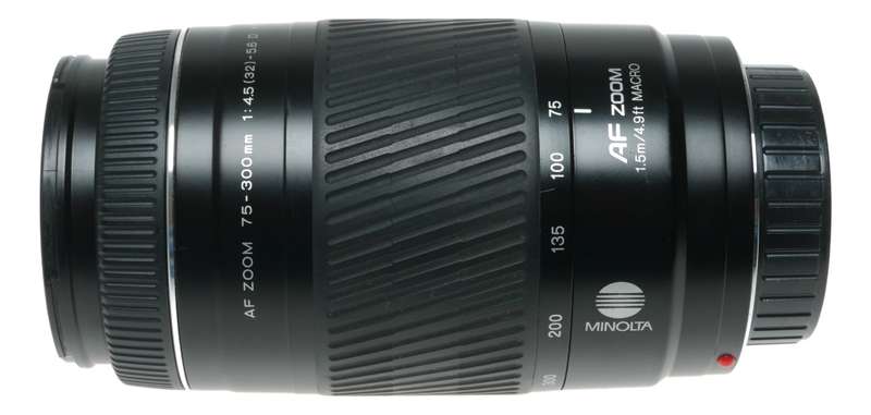 Konica Minolta AF Zoom 75-300mm f/4.5-5.6 Macro Lens