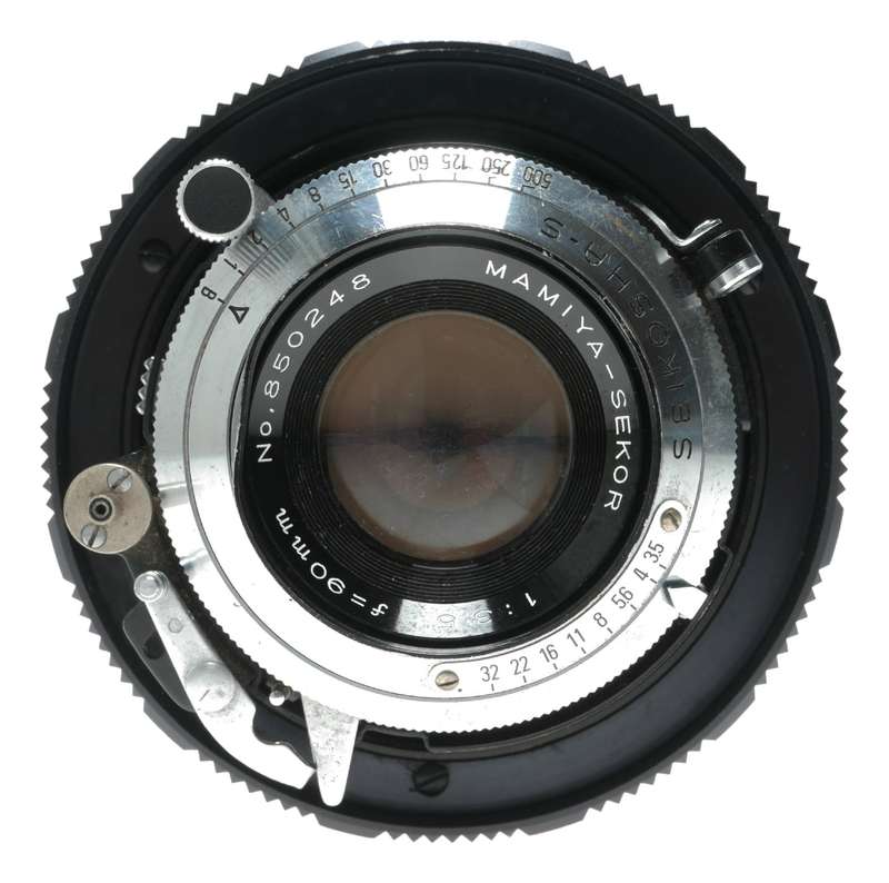 Mamiya-Sekor 90mm f/3.5 Camera Lens with Seikosha-S Shutter