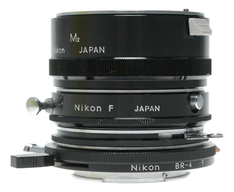 Nikon F M2 with BR-4 Viewfinder Macro Extension Tubes Set