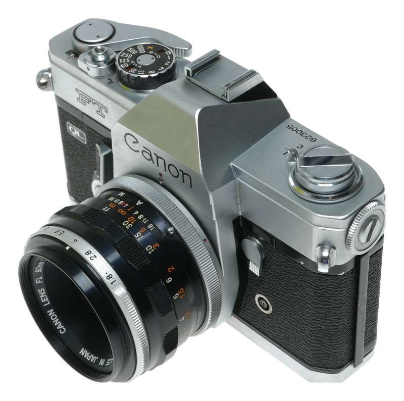 Canon FT QL SLR Camera with Canon 50mm f/1.8 Lens