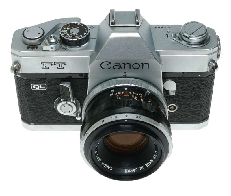 Canon FT QL SLR Camera with Canon 50mm f/1.8 Lens
