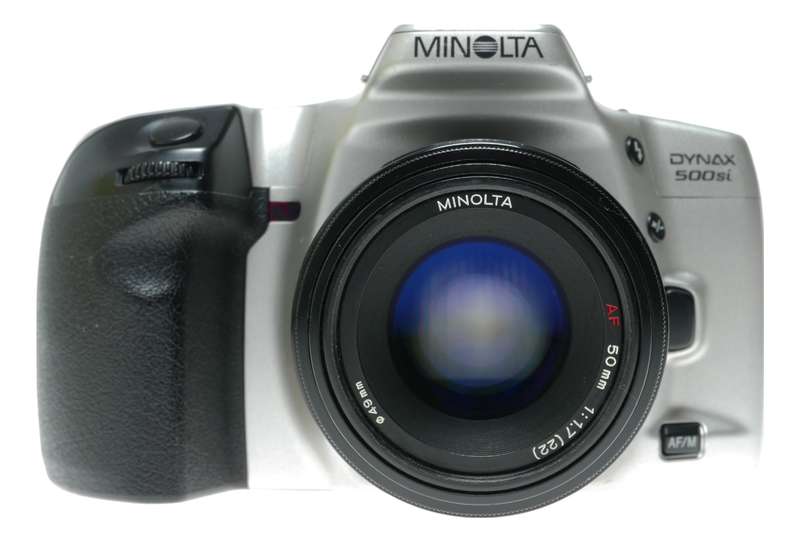 Minolta Dynax 500si SLR Camera with AF 50mm f/1.7 Lens
